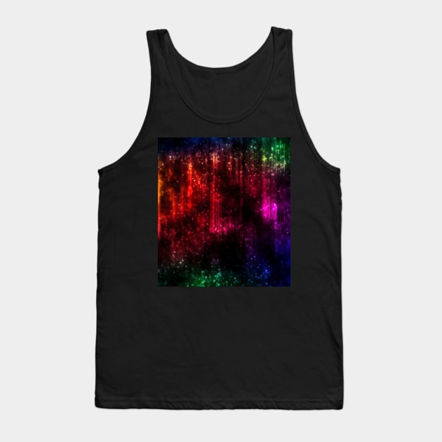 You and Me and Rainbow Pixels Tank Top by jenacodex